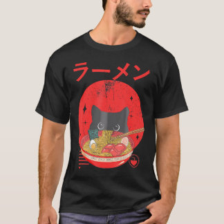 Kawaii Cat Anime Japanisch T-Shirt