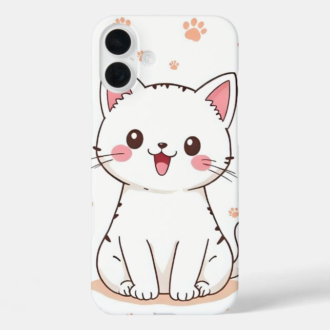 Kawaii Cat  Case-Mate iPhone Hülle (Rückseite)