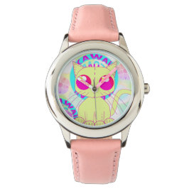 Kawaii cat cute anime design armbanduhr