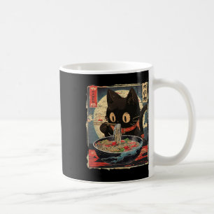 Kawaii Cat Eating Ramen Noodles Vintag Japanisch Kaffeetasse