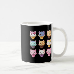Kawaii Cat Ice Creme Süßigkeiten Food Lover Kaffeetasse