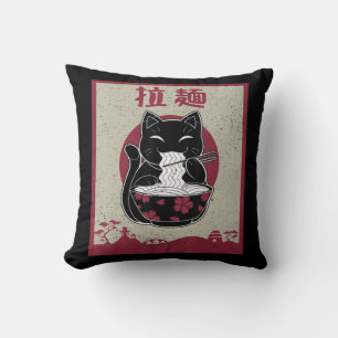 Kawaii Cat Japanese Black Anime Gift Girls Officia Kissen