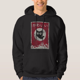 Kawaii Cat Japanisch Black Anime Cat.png Hoodie