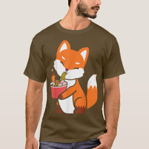 Kawaii Cat mit Ramen Bowl Funny Japanisch Niedlich T-Shirt