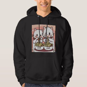 Kawaii Cat Pho Soup Noodle Asian Food Lover Gesche Hoodie
