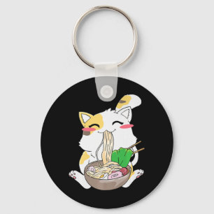 Kawaii Cat Ramen Anime Japanisch Food Gift Boy Gir Schlüsselanhänger