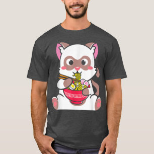 Kawaii Cat Ramen Anime Neko Teenager 800 T-Shirt