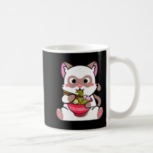 Kawaii Cat Ramen Anime Neko Teenager Kaffeetasse