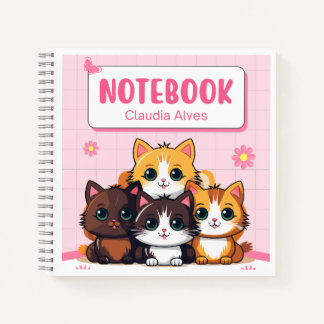 Kawaii Cat Squad — Süßes Katzennotizbuch für Mädch Notizbuch
