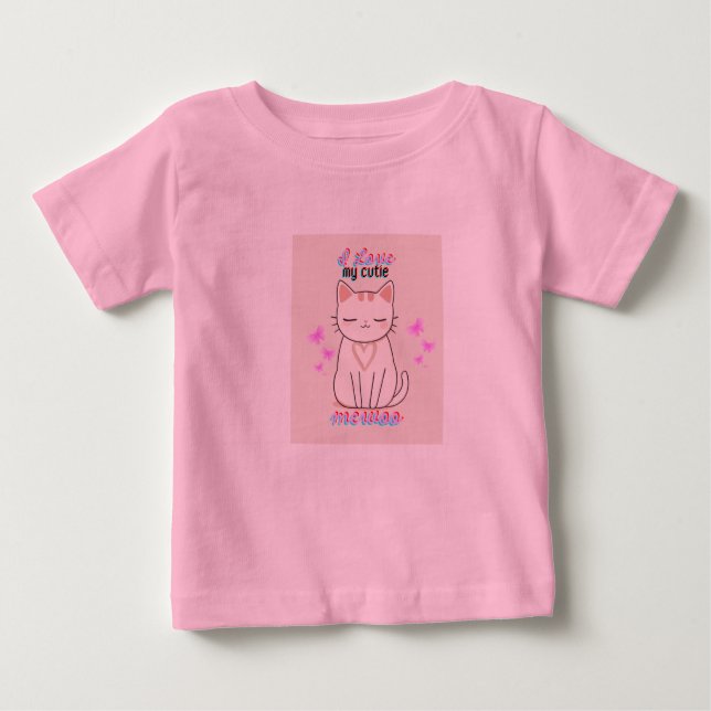 KAWAII CAT T-SHIRT FÜR MÄDCHENKINDER (Vorderseite)