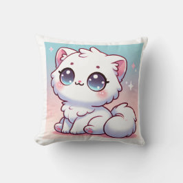 Kawaii Cat Throw Kissen