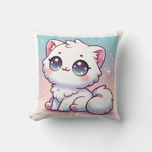 Kawaii Cat Throw Kissen