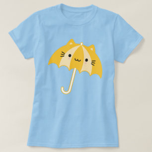 Kawaii Cat Umbrella T-Shirt