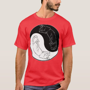 Kawaii Cat Ying Yang Design Niedlich Cat Lover 1 T-Shirt