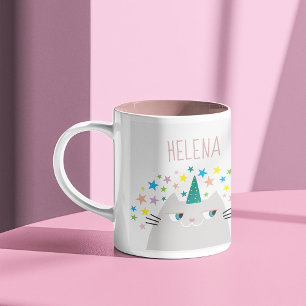 Kawaii Caticorn Zweifarbige Tasse