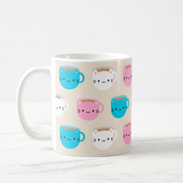 Kawaii Cats Cup of Tea Kaffeetasse (Links)