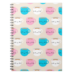Kawaii Cats Cup of Tea Notizblock