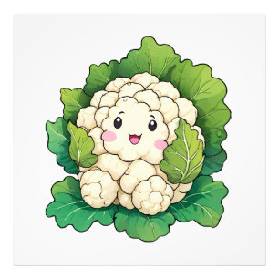 Kawaii Cauliflower Fotodruck