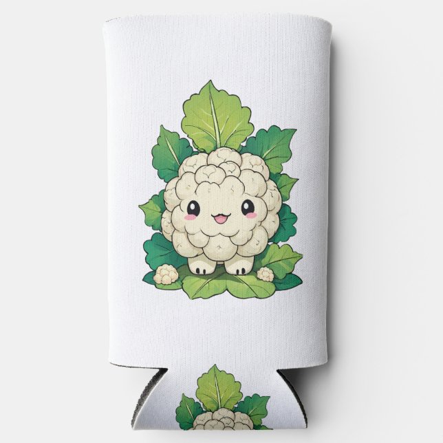Kawaii Cauliflower Selters Dosenkühler (Vorderseite)