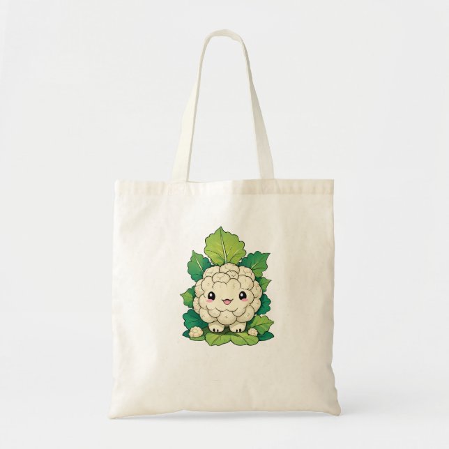 Kawaii Cauliflower Tragetasche (Vorne)