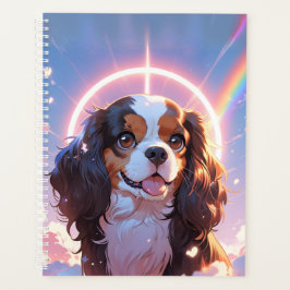 Kawaii Cavalier King Charles Pastel Rainbow sky Planer