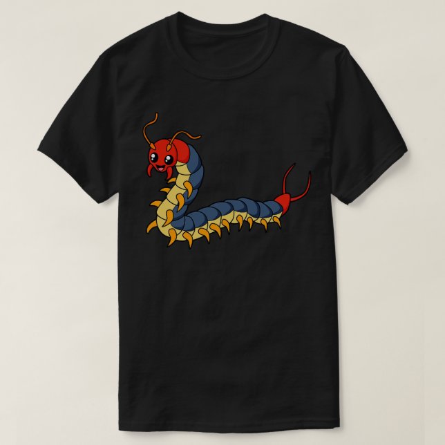Kawaii centipede T-Shirt (Design vorne)