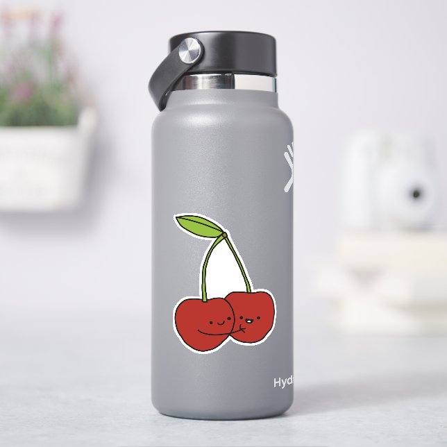 Kawaii Cherries Aufkleber (HydroFlask)