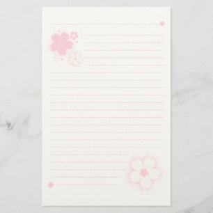 Kawaii Cherry Blossom Pink Sakura Stationierung