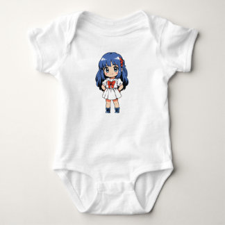 Kawaii Chibi Charakter Bodysuit Baby Strampler