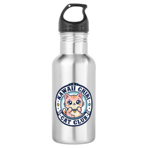Kawaii Chibi Katze Katzenmutter Geschenkidee - Kaw Edelstahlflasche