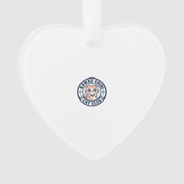Kawaii Chibi Katze Katzenmutter Geschenkidee - Kaw Ornament (Vorderseite)