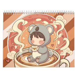 Kawaii Chibi Koala Adventure Yearly Desk Calendar Kalender