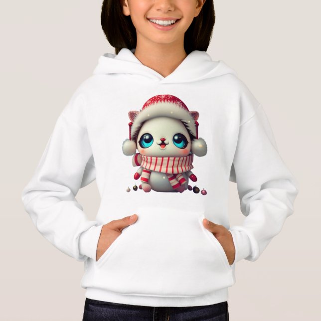 Kawaii chibi Noë l, Niedlich chibi, mignonne Hoodie (Vorderseite)