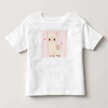 Kawaii Chibi Süße Alpaka Lama T-Shirt
