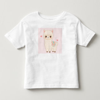 Kawaii Chibi Süße Alpaka Lama T-Shirt