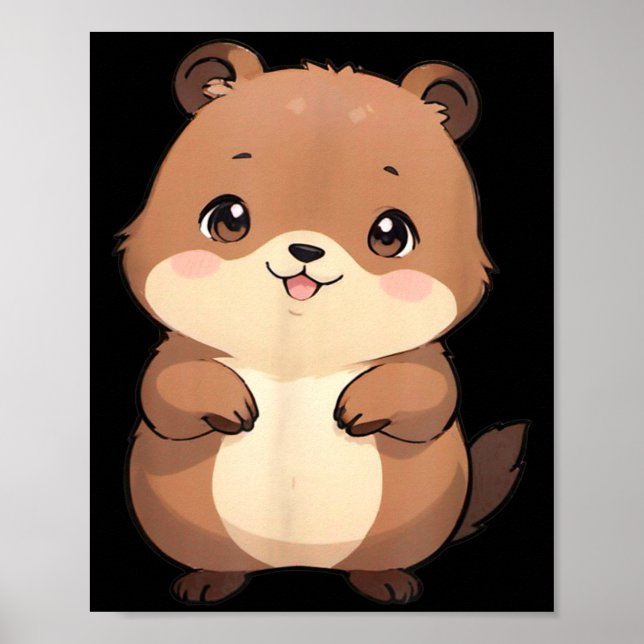 Kawaii Chibi Waldmurmeltier - Panfurware Llc  Poster (Vorne)