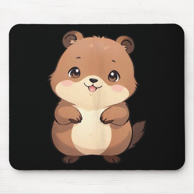 Kawaii Chibi Waldmurmeltier - Panfurware Llc Tank  Mousepad (Vorne)