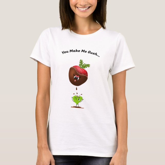 Kawaii Chocolate Covered Strawberry and Candy T-Shirt (Vorderseite)