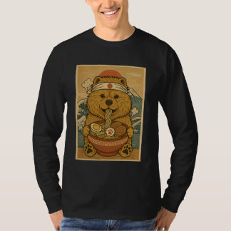 Kawaii Chow Chow japanische Ramen-Nudeln T-Shirt