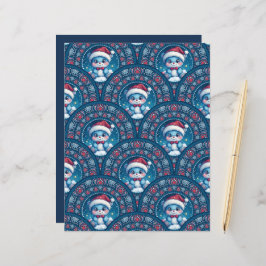 Kawaii Christmas Bear Mandala Deko Scale Scrapbook