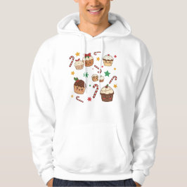 Kawaii Christmas Muffins Hoodie