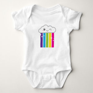 Kawaii Cloud and Rainbow Cloud Baby Strampler