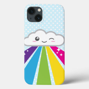 Kawaii Cloud and Rainbow iPad Mini Case