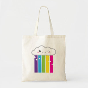 Kawaii Cloud and Rainbow Tote Bag Tragetasche