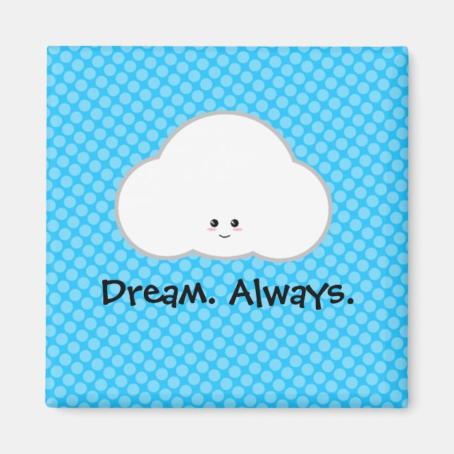 Kawaii Cloud Dream Dreamer Immer Niedlich Magnet (Vorne)