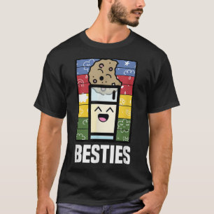 Kawaii Cookie and Milk Lover Food Pub Bestfriend m T-Shirt