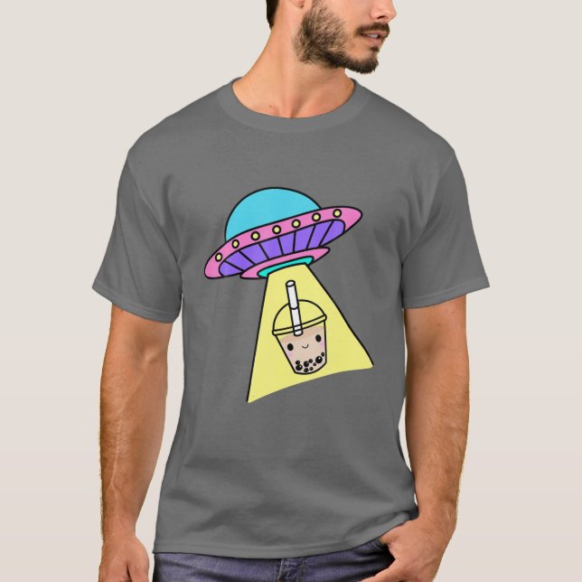Kawaii Cool Boba Bubble Tee mit UFO Raumschiff Gif (Vorderseite)