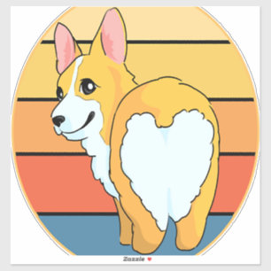 Kawaii Corgi Aufkleber
