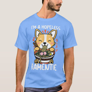 Kawaii Corgi Ramen Niedlich Puppy Japanisch Manga  T-Shirt