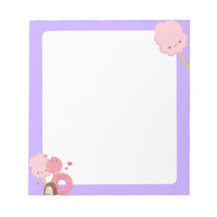 Kawaii Cotton Candy Notepad Notizblock